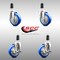 Service Caster 4 Inch 316SS Blue Poly Swivel 1-3/8 Inch Expanding Stem Caster Brake SCC, 2PK SS316EX20S414-PPUB-BLUE-2-TLB-2-138 - alternate 3